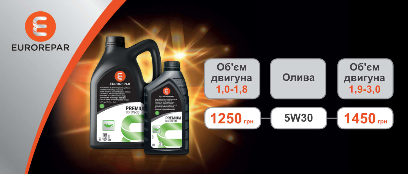 Вигідна заміна оливи з продуктами EUROREPAR